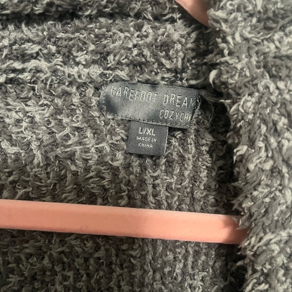 Barefoot Dreams CozyChic Gray Ultra Soft Cardigan Size L/XL - Picture 5 of 9